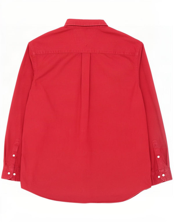 Tommy Hilfiger Herre Classic Fit skjorte 2XL rød bomuld