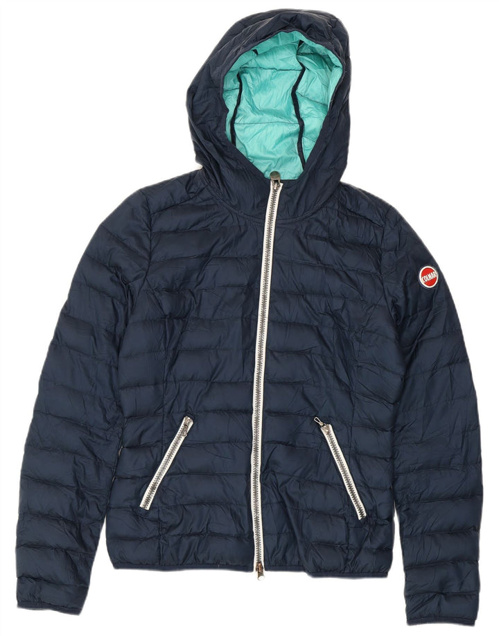 COLMAR Polstret hættejakke til kvinder IT 42 Medium Navy Blue