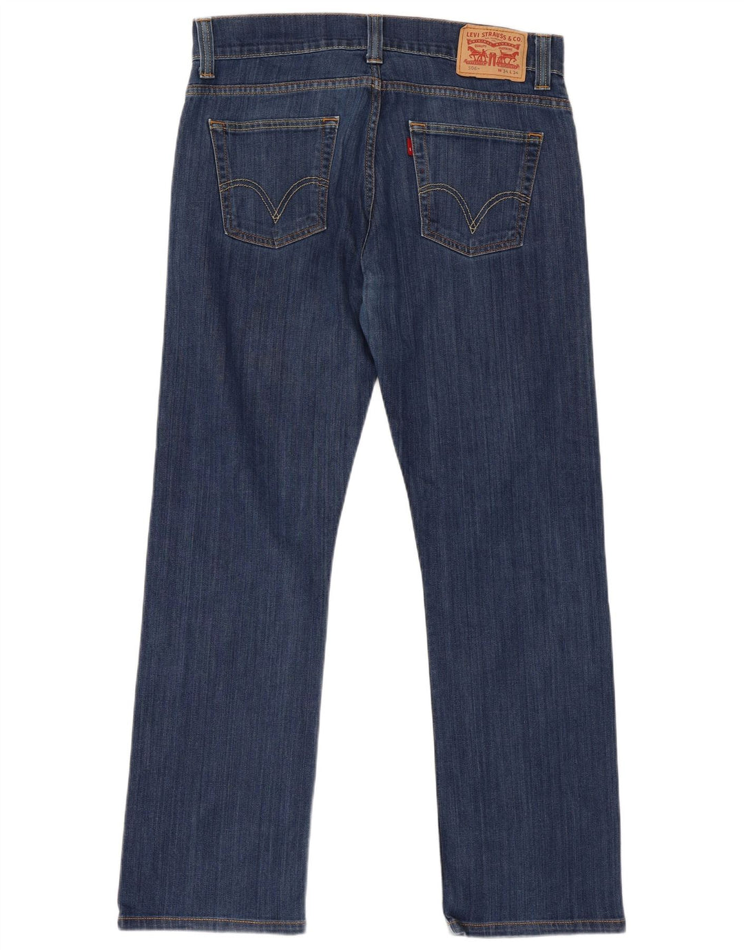 Levi's Herre 506 Straight Jeans W34 L34 Blå Bomuld