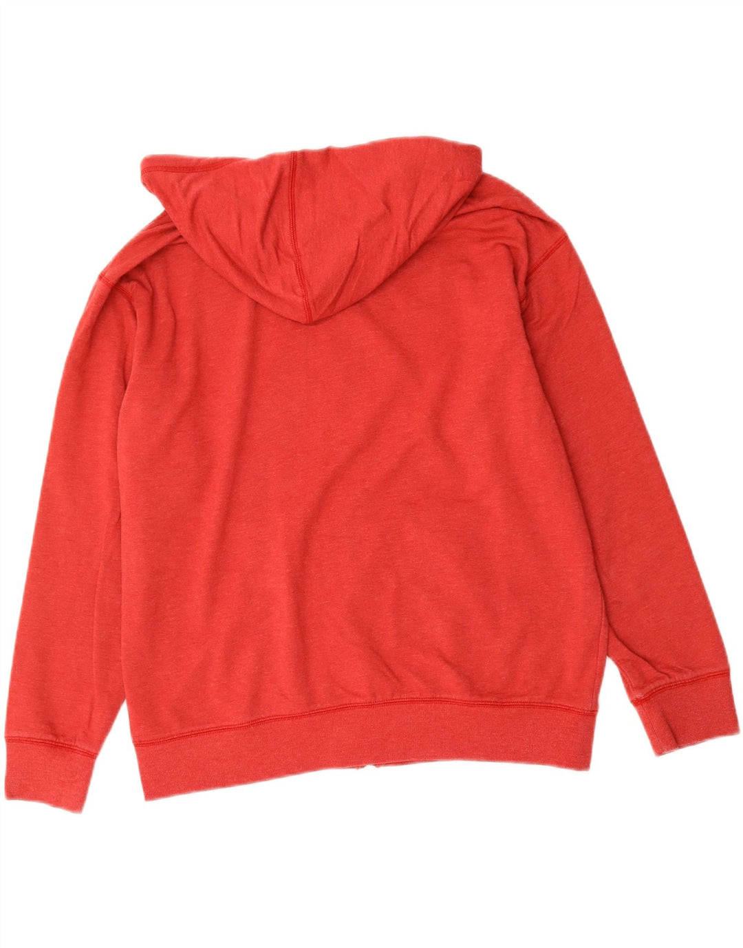 EDDIE BAUER Womens Oversized Zip Hoodie Sweater UK 14 Medium Red Cotton Vintage Eddie Bauer and Second-Hand Eddie Bauer from Messina Hembry 