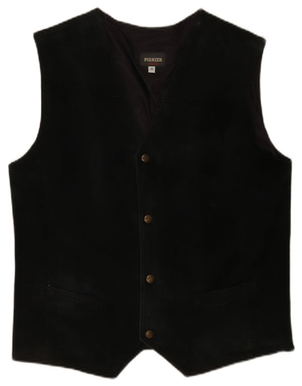 Pionier Herre ruskindsvest Medium Sort