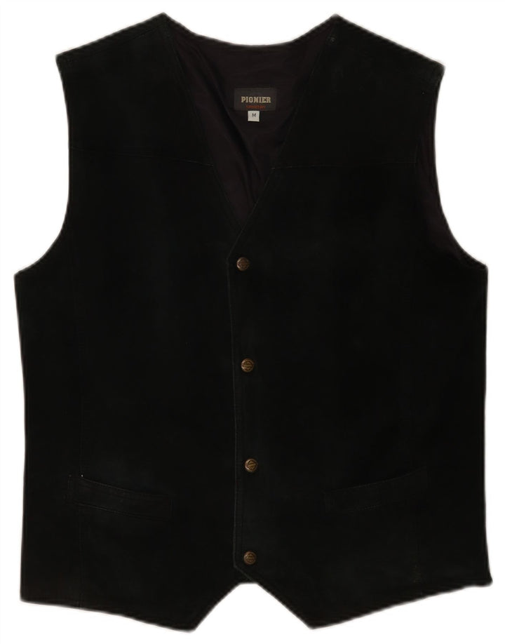 Pionier Herre ruskindsvest Medium Sort