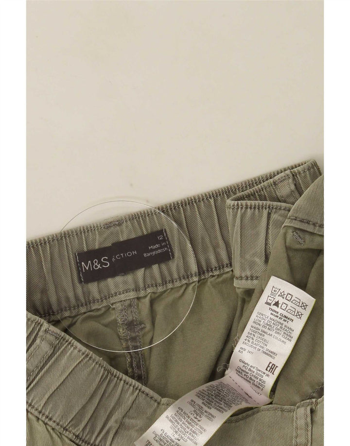 Marks & Spencer Joggers Cargo Bukser til kvinder UK 12 Medium W30 L26 Khaki