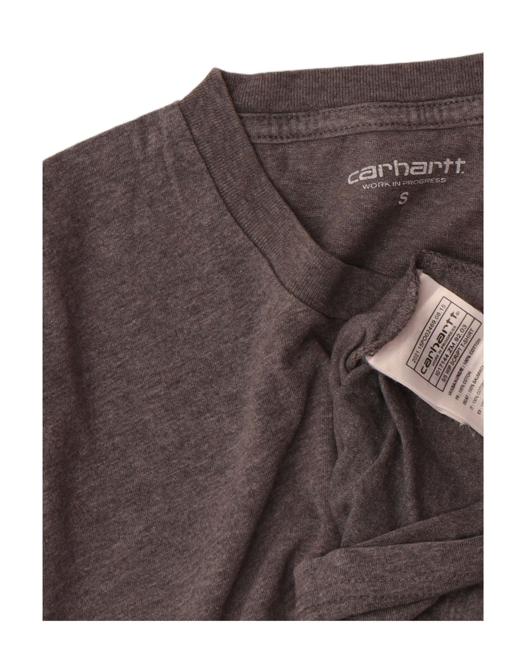 Carhartt Herre Grafisk T-Shirt Top Lille Grå Bomuld