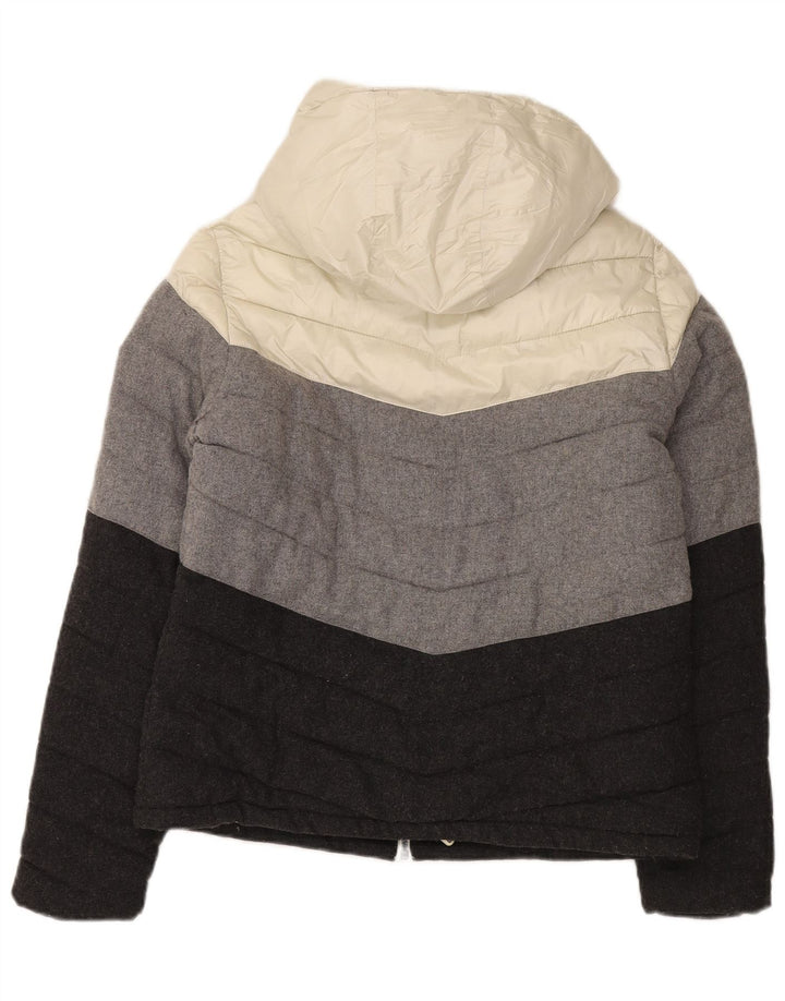 Superdry Polstret hættejakke til kvinder UK 18 XL Flerfarvet Colourblock