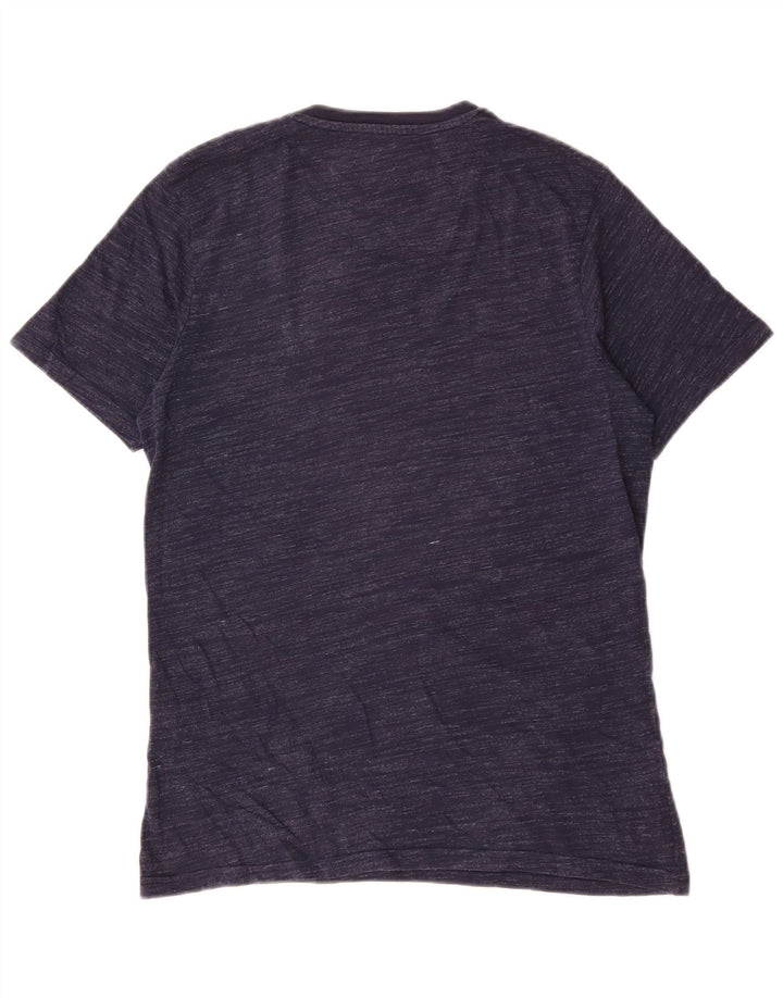 Jack & Jones Herre grafisk T-shirt Top Medium Navyblå Flecked Bomuld