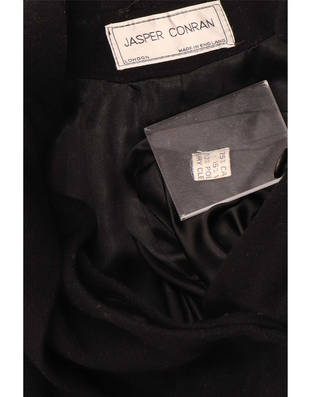 Jasper Conran Dame Oversized Overfrakke UK 14 Large Black Cashmere
