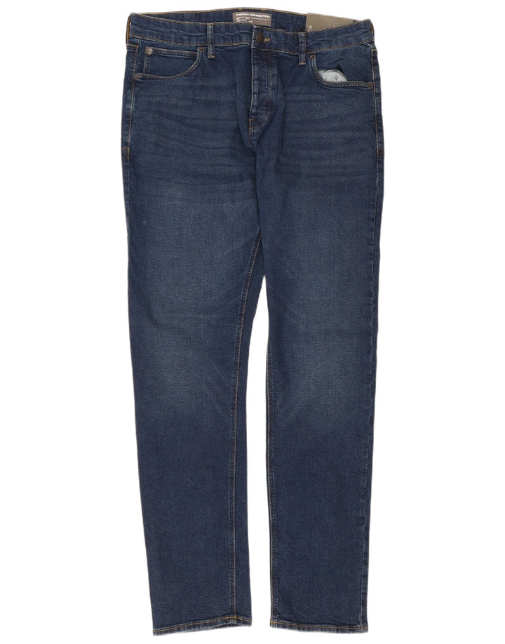 French Connection Slim Jeans til mænd W36 L34 blå bomuld