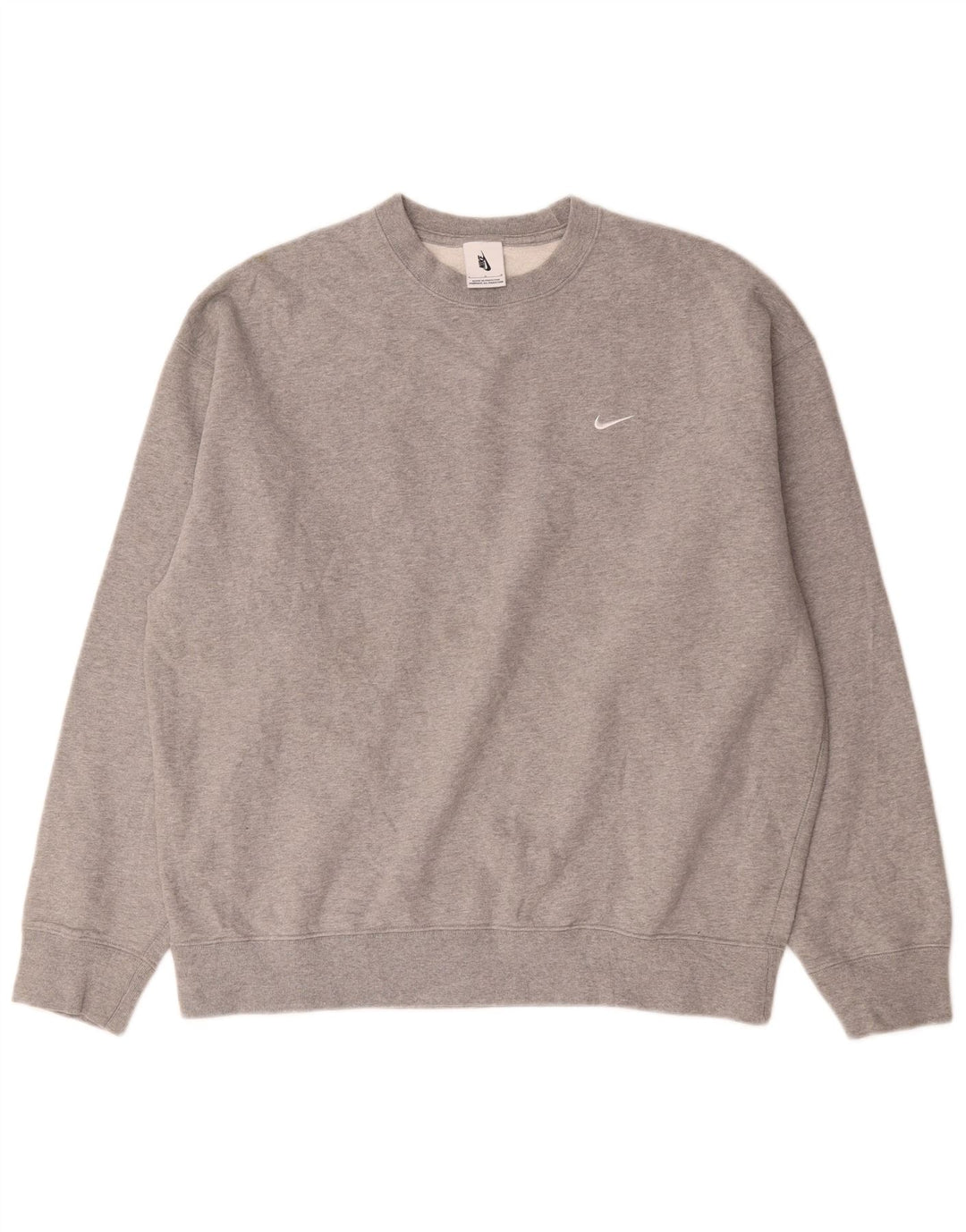 Nike Sweatshirt til mænd, stor grå bomuld