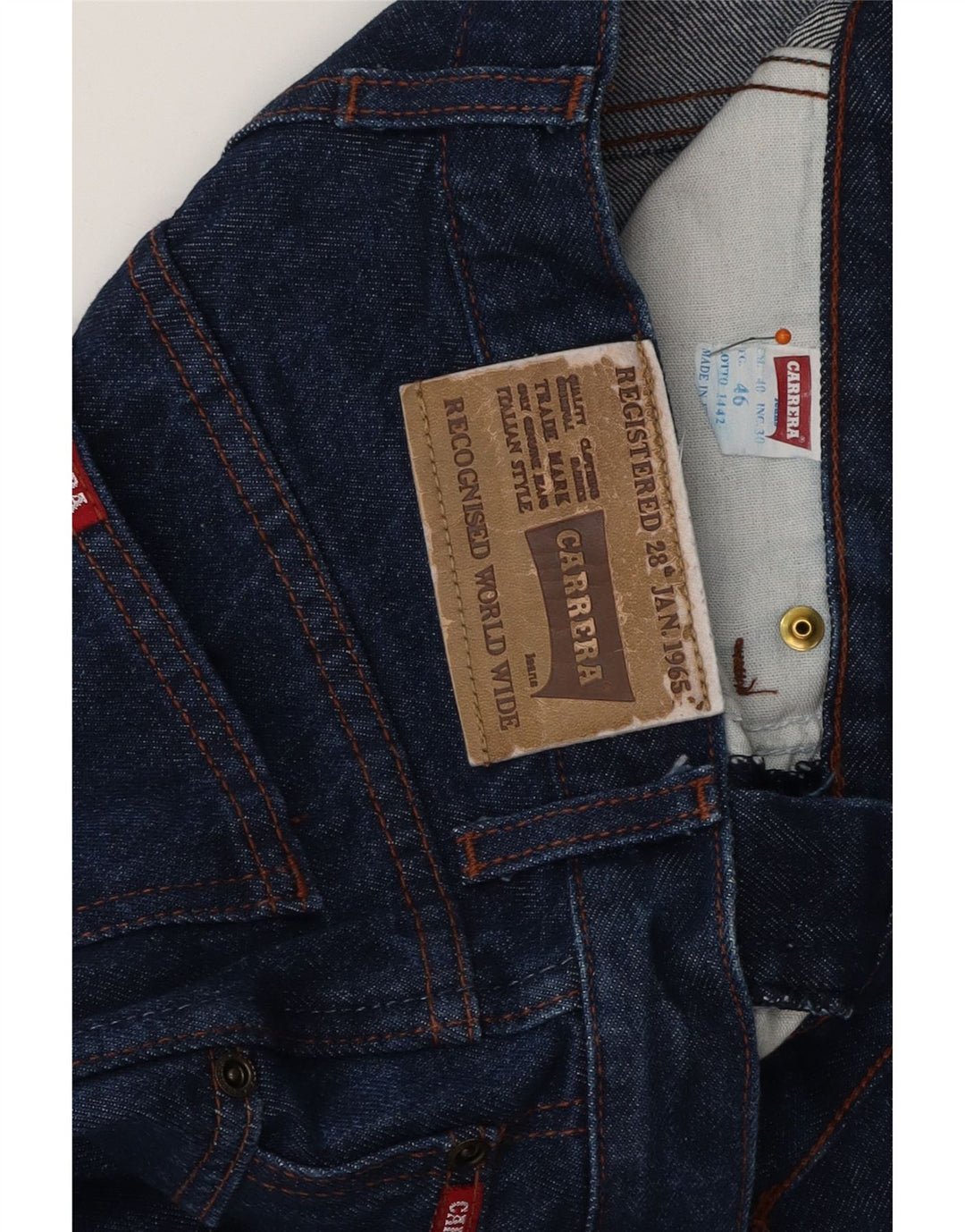 CARRERA Straight Jeans til mænd IT 46 Small W30 L28 Blå Bomuld