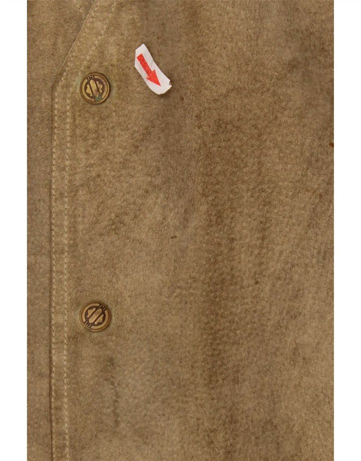 Pionier Herre ruskindsvest Medium Khaki