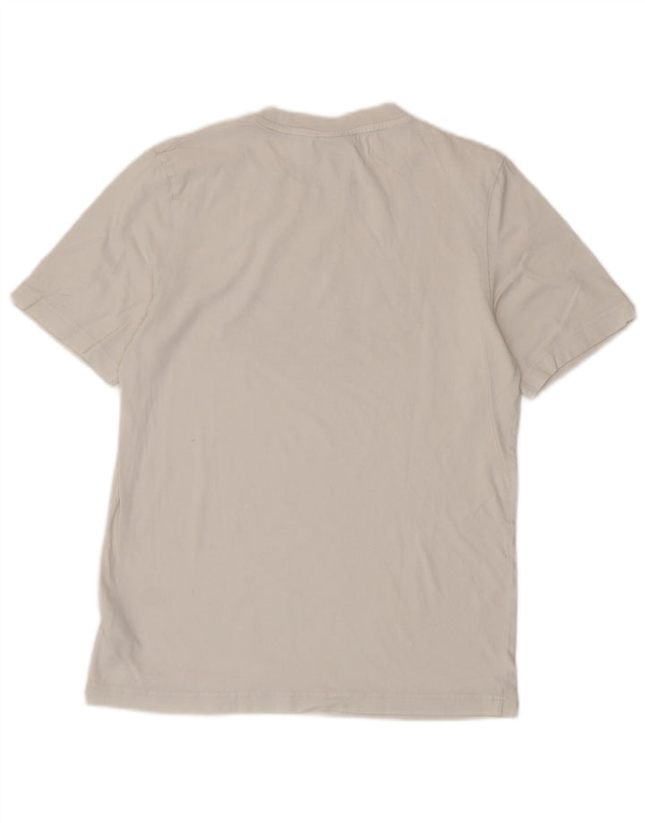 Adidas Grafisk T-shirt top til mænd, lille hvid bomuld
