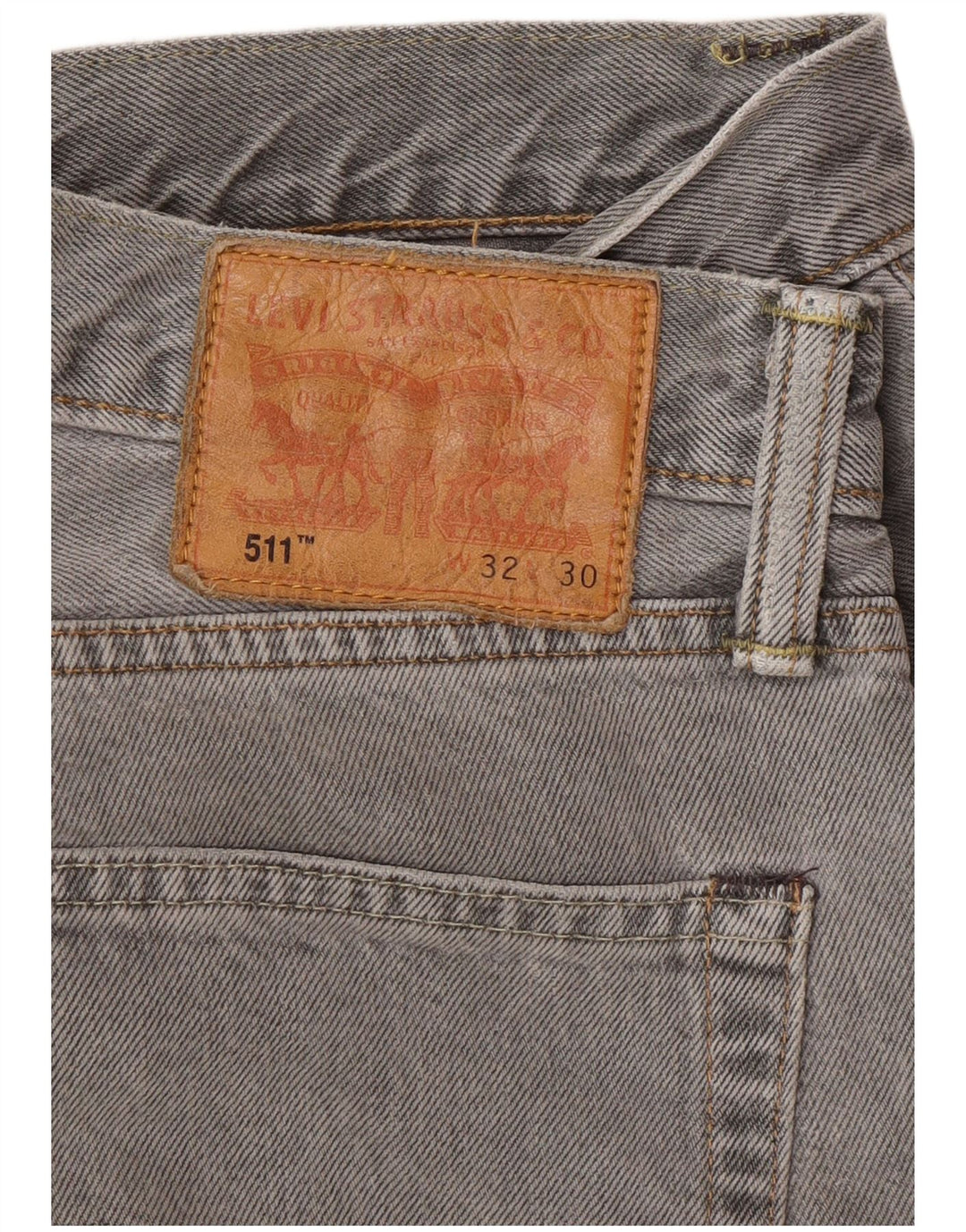 Levi's Herre 511 Slim Tapered Jeans W32 L30 Grå Bomuld