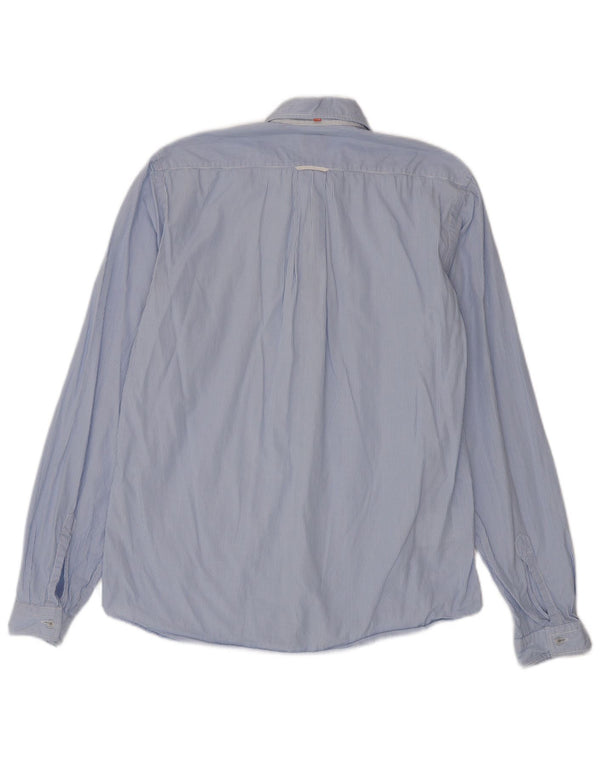 Hugo Boss Herreskjorte Medium Blue Pinstripe Bomuld