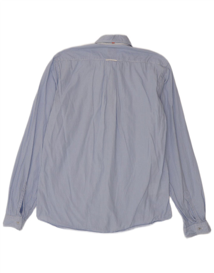Hugo Boss Herreskjorte Medium Blue Pinstripe Bomuld
