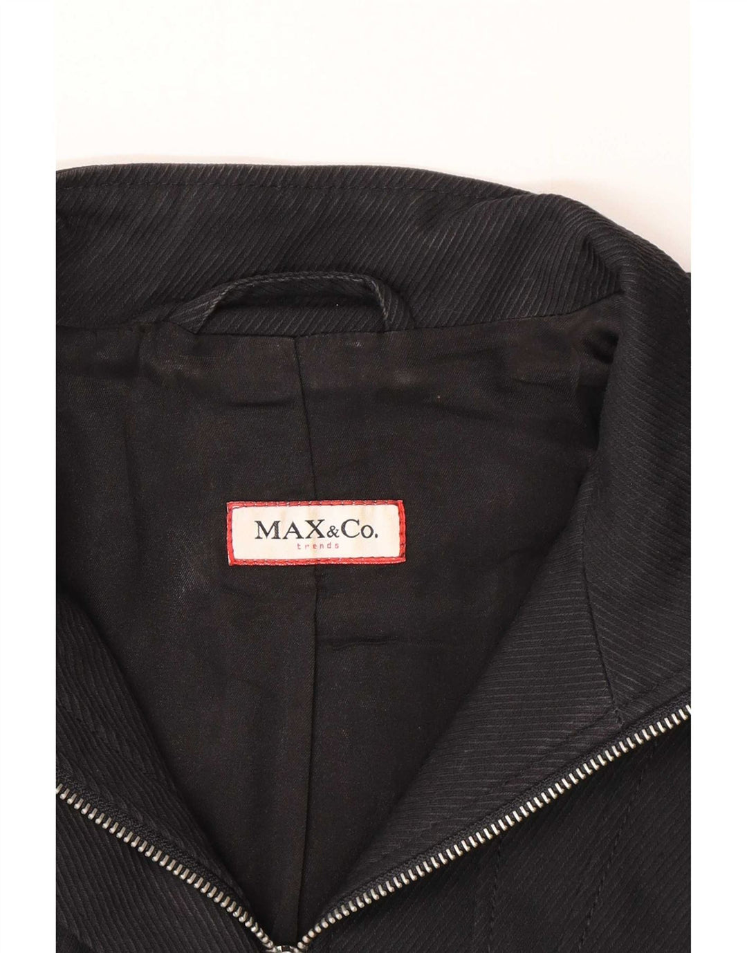Max & Co. Dame Blazer Jacket UK 10 Small Black Bomuld