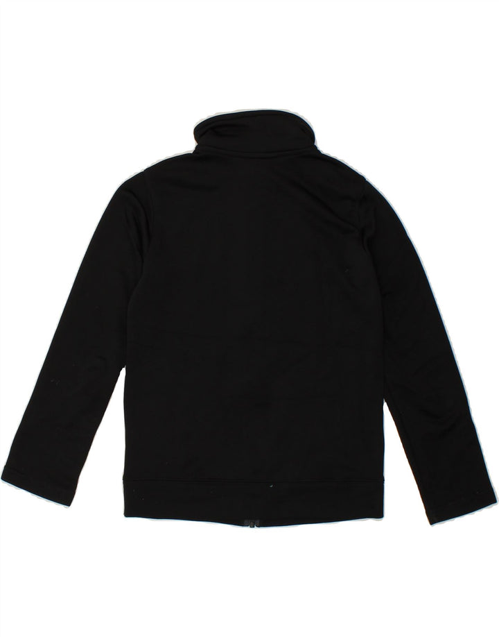 NIKE Girls Graphic Tracksuit Top Jacket 8-9 Years Small Black Polyester Vintage Nike and Second-Hand Nike from Messina Hembry 