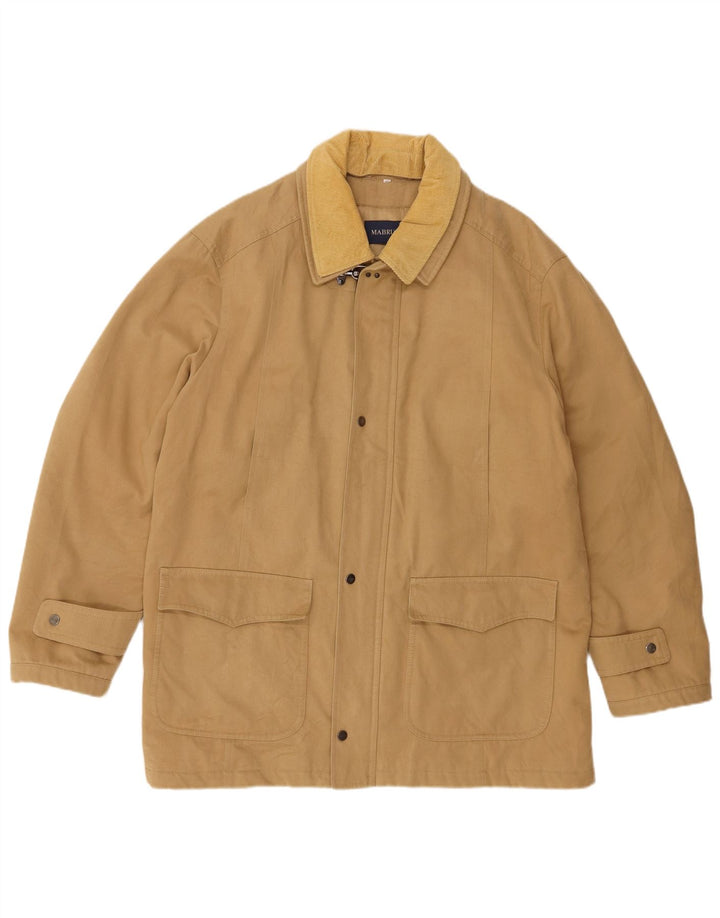 Mabrun Herre Windbreaker Jacket IT 52 XL Beige Bomuld