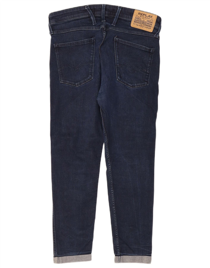 Replay Dame Bronny Super Slim Jeans W32 L26 Blå Bomuld