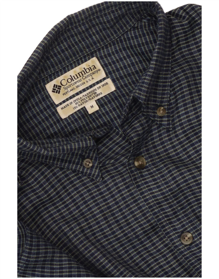 Columbia herre flannelskjorte mellemblå ternet polyester