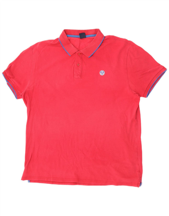 North Sails Herre Polo Shirt 2XL Pink Bomuld