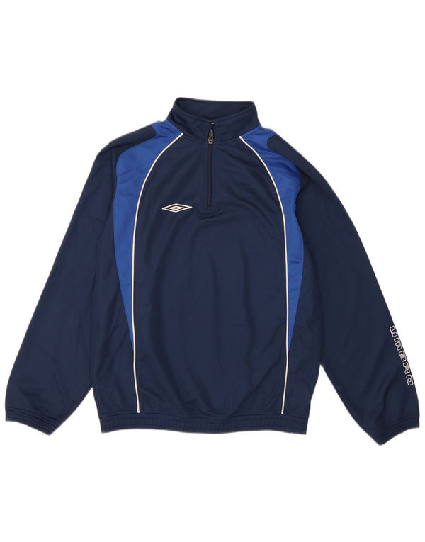Umbro Boys Graphic Sweatshirt Jumper 12-13 År Large Navy Blue