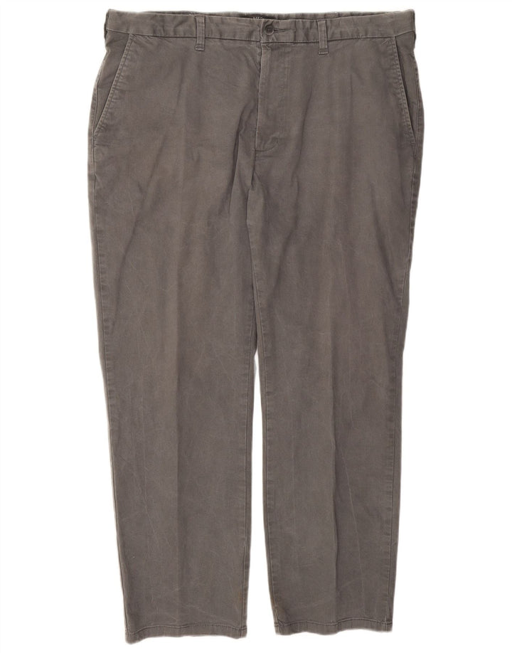 Marks & Spencer Herre Regular Chino Bukser W40 L29 Grå Bomuld