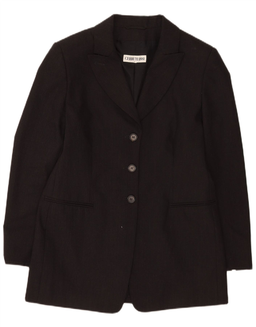 Cerruti 1881 Dame Longline 3-knaps blazerjakke UK 14 mellemgrå