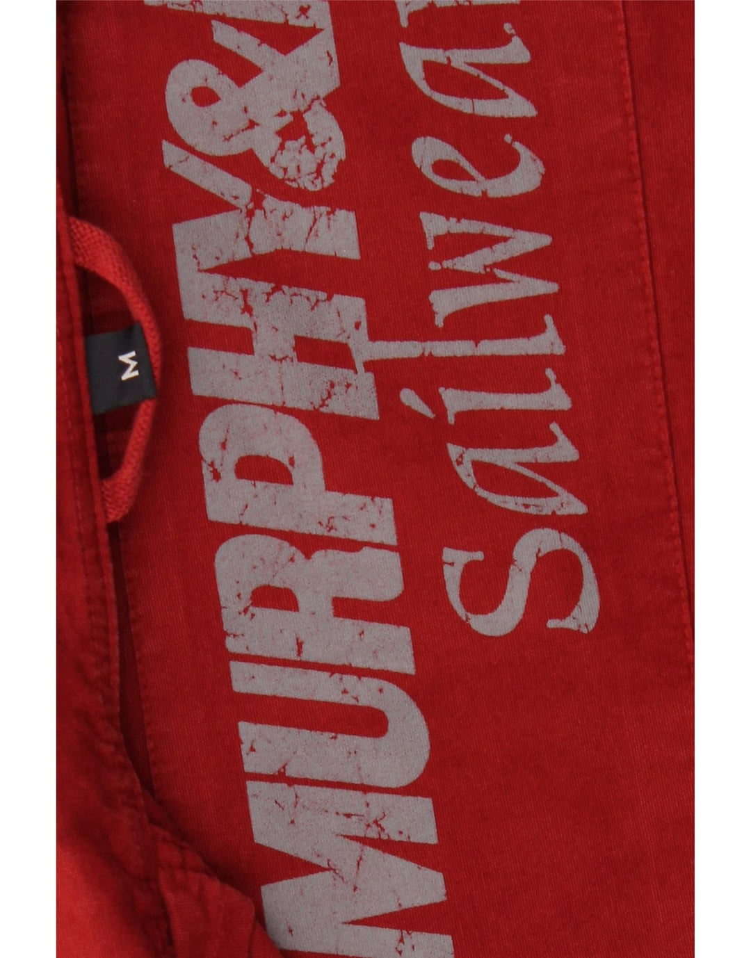 MURPHY & NYE Herre Sailwear Bomber Jacket UK 38 Medium Rød Bomuld