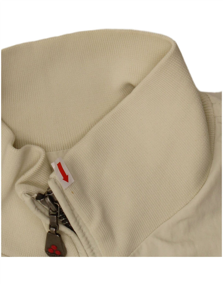 PEUTEREY Bomberjakke til mænd UK 40 Large Off White Nylon