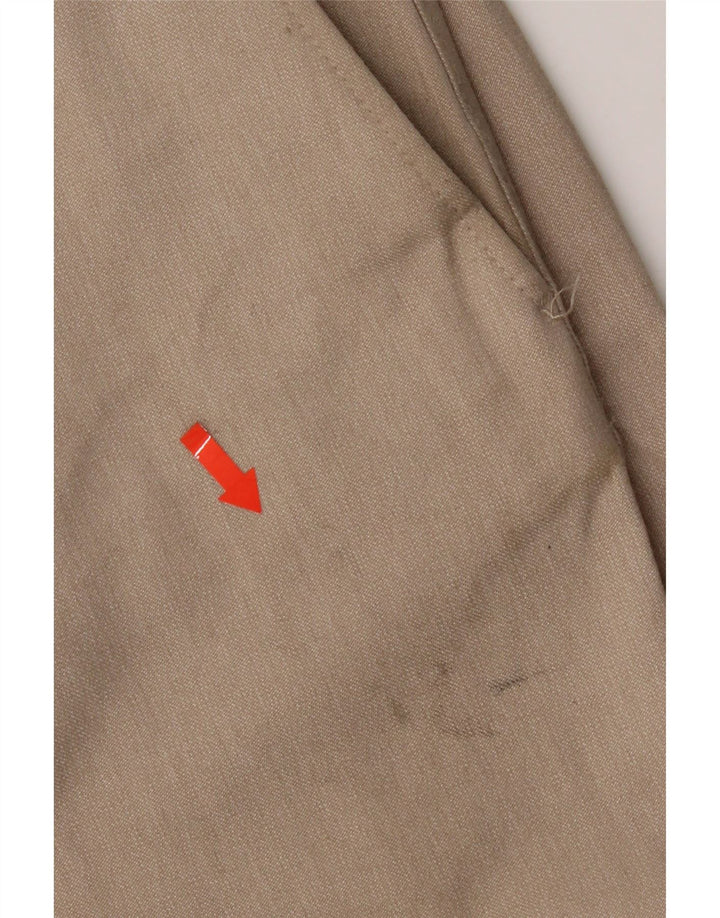 Zara Herre Slim Chino Bukser EU 38 Small W30 L28 Beige Polyester