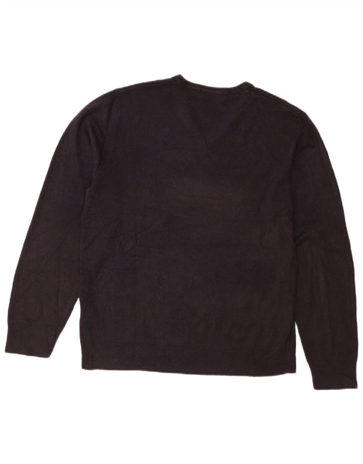 Marks & Spencer Herre Blue Harbor V-hals sweater Large Navy Blue