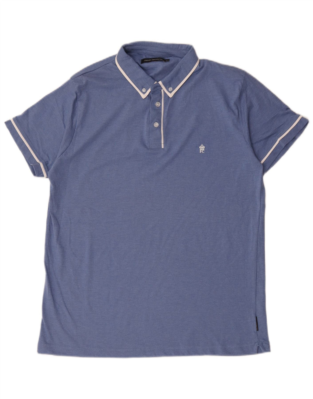 French Connection Herre poloshirt XL blå bomuld