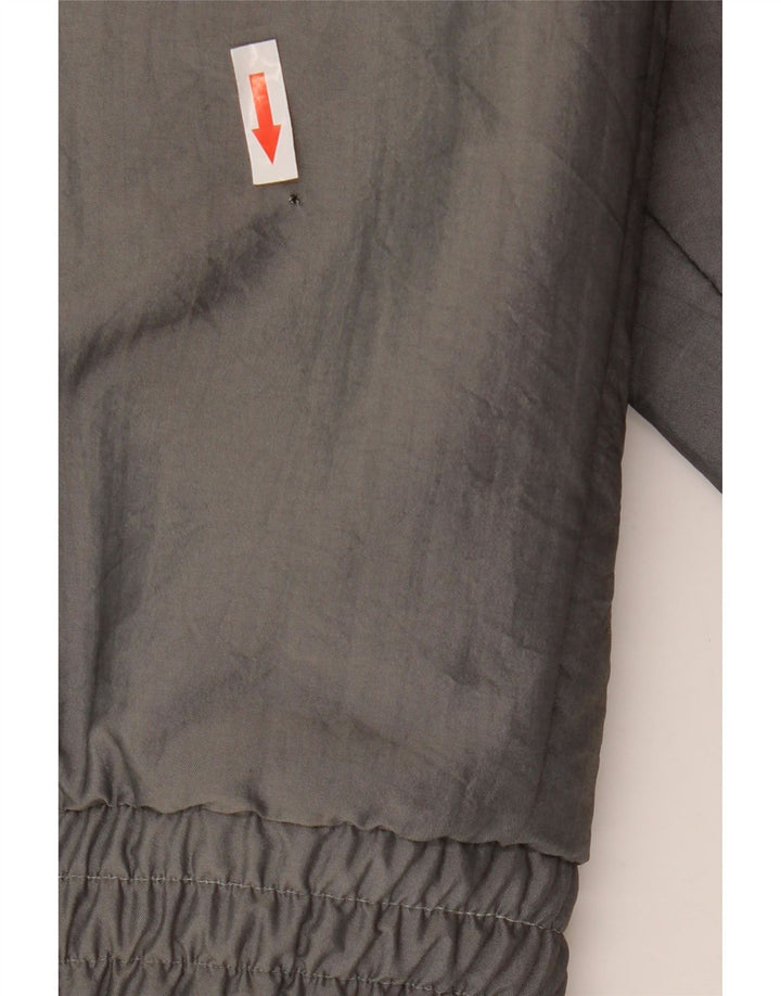 Vintage Herre Sherpa Bomber Jacket UK 40 Large Grå