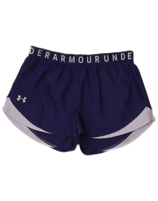 Under Armour Graphic Sports Shorts til kvinder UK 14 Medium Blue Sports