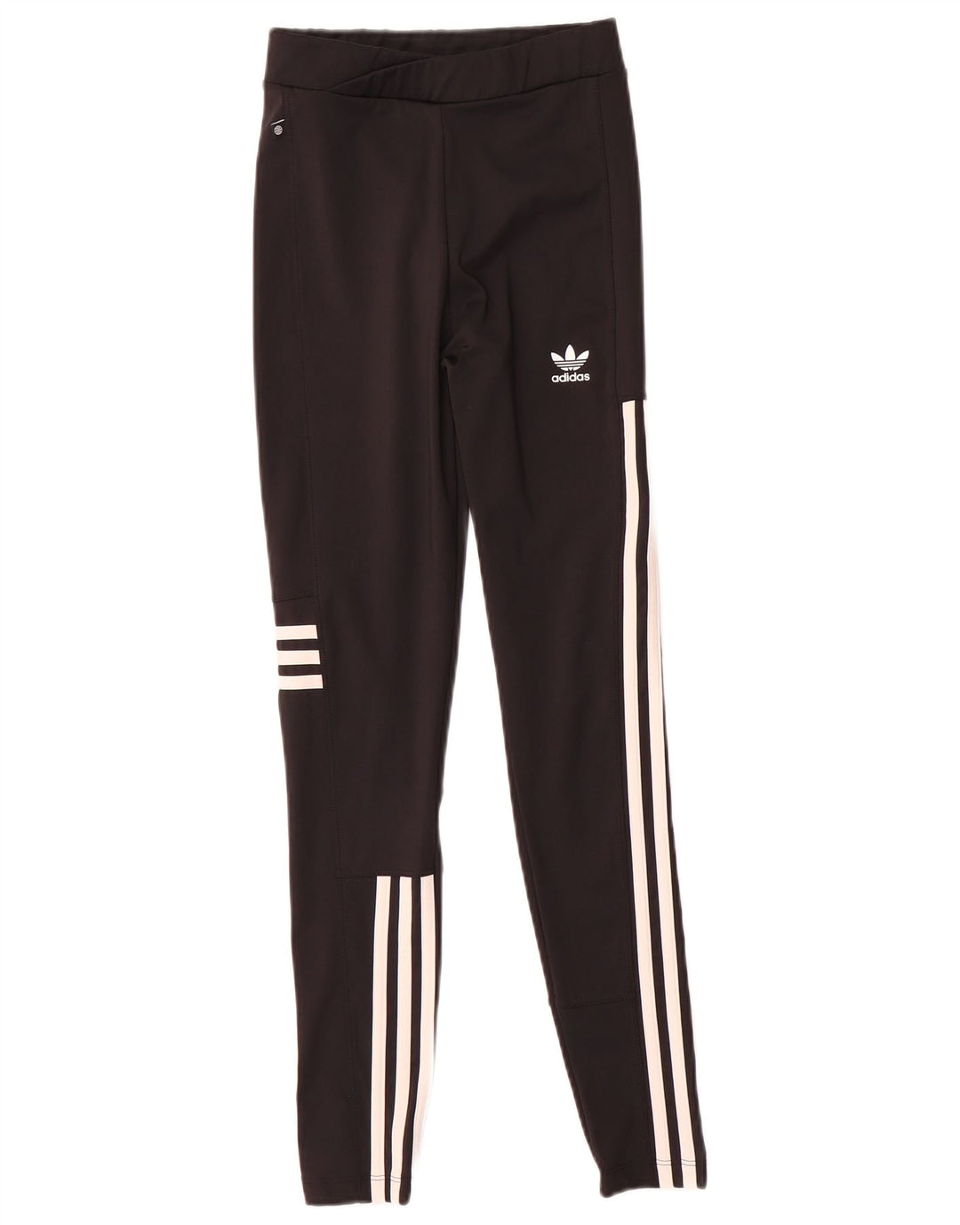 Adidas Dame Leggings UK 4/6 XS Sort Polyester