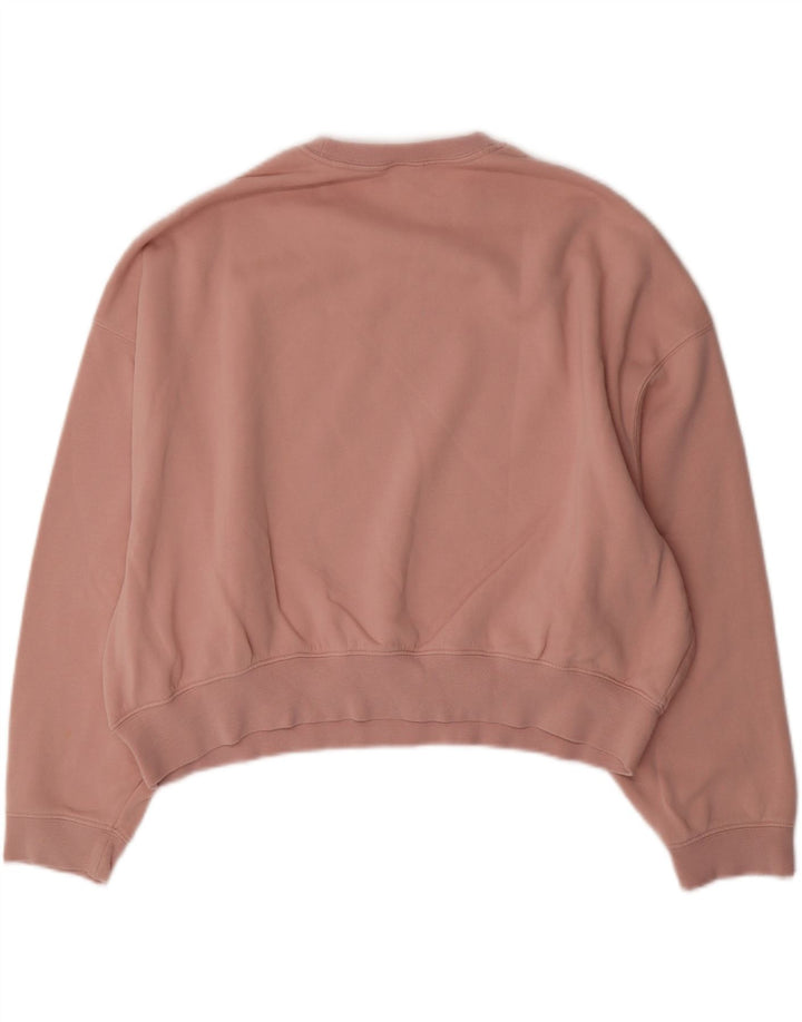 NIKE piger oversized grafisk sweatshirt trøje 13-14 år XL Pink bomuld