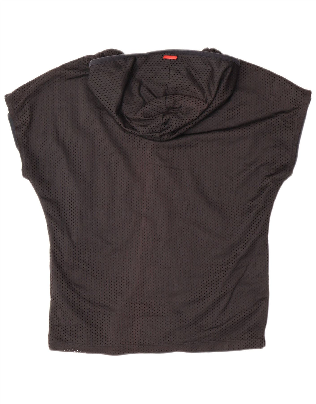 Puma Dame Hætte Kortærmet Træningsdragt Top Jakke UK 10 Lille Sort