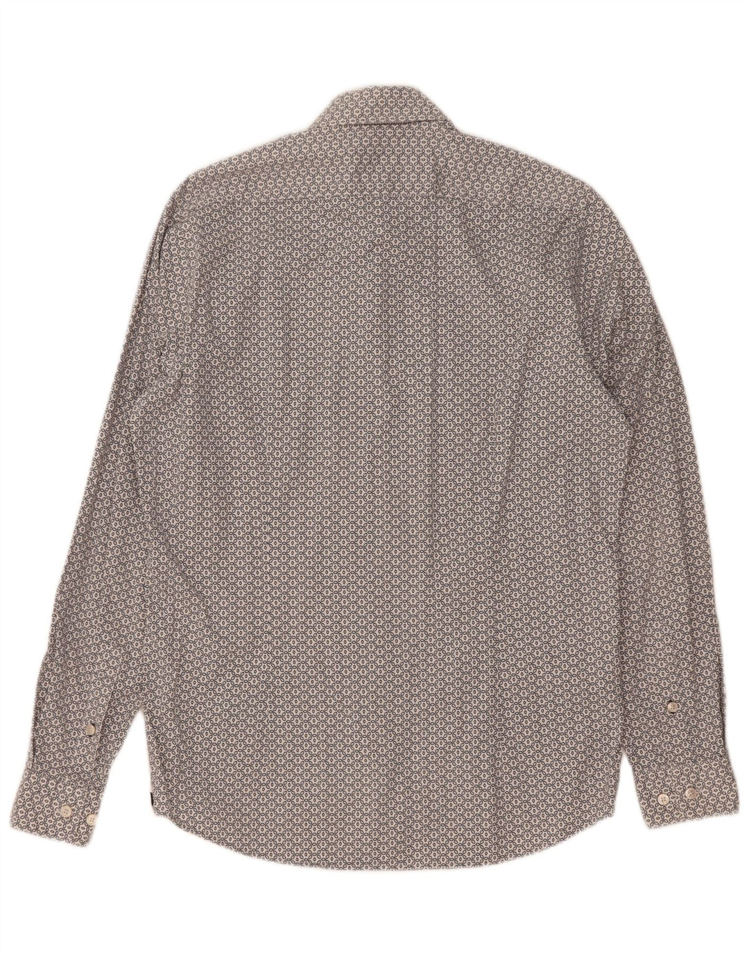 Hugo Boss Herre Regular Fit skjorte Lille hvid blomstret bomuld