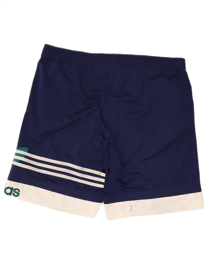 Adidas Herre grafiske sportsshorts store marineblå Colourblock Polyester