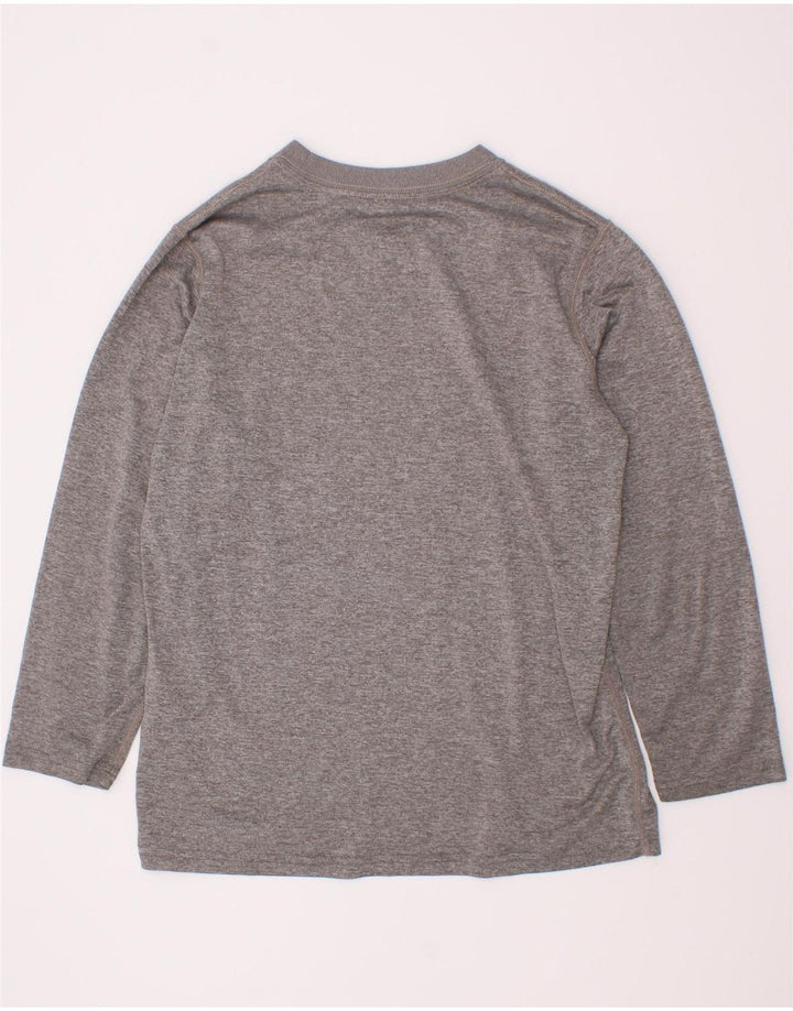 Nike Boys Dri Fit grafisk top langærmet 8-9 år lille grå polyester
