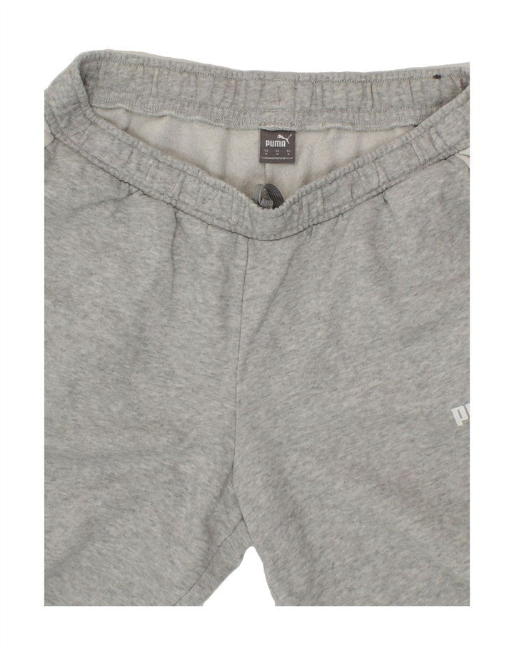PUMA Mens Tracksuit Trousers Joggers Medium  Grey Colourblock Cotton Vintage Puma and Second-Hand Puma from Messina Hembry 
