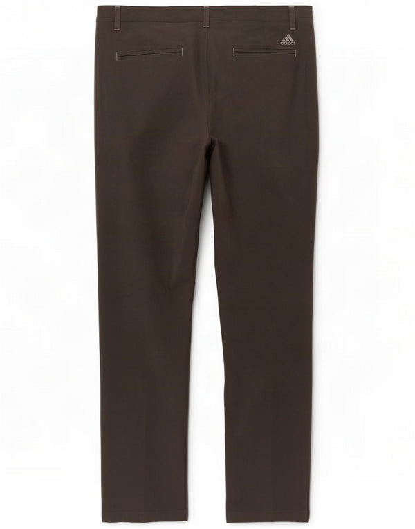 Adidas Mens Straight Chino Trousers W34 L30 Grey Polyester