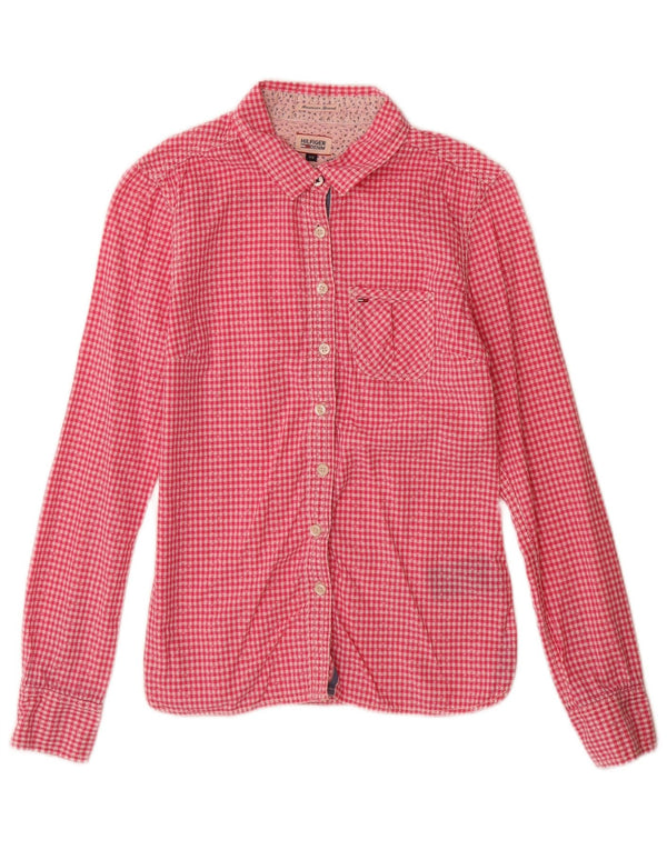 Tommy Hilfiger Dameskjorte UK 6 XS Pink Gingham Cotton