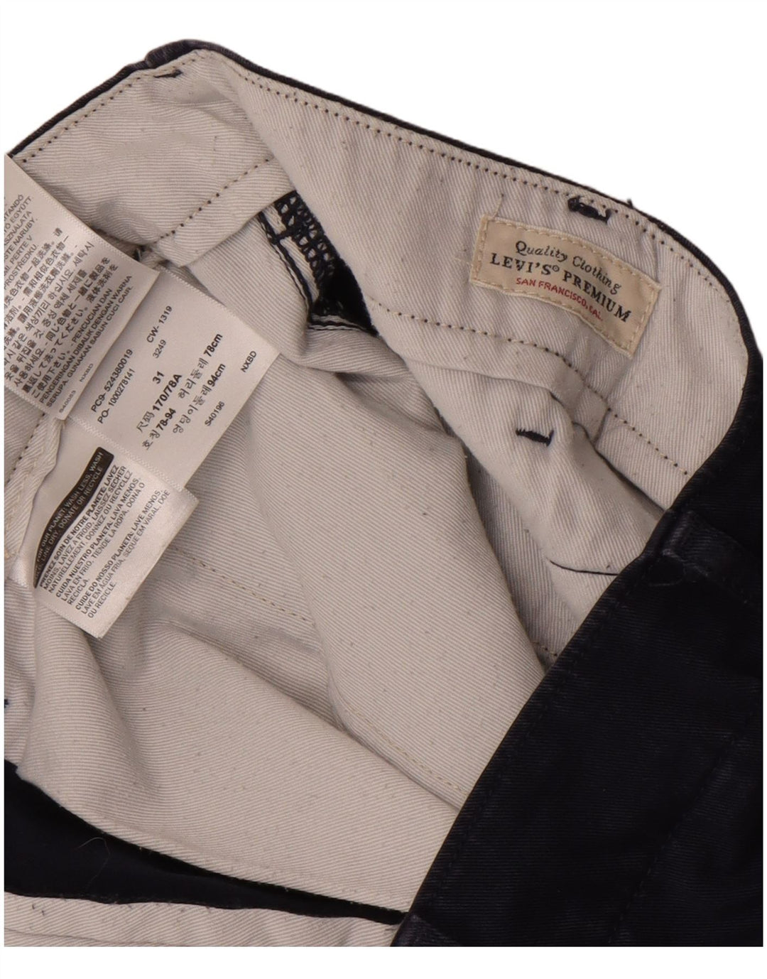 Levi's Chino-shorts til mænd W31 Medium marineblå bomuld