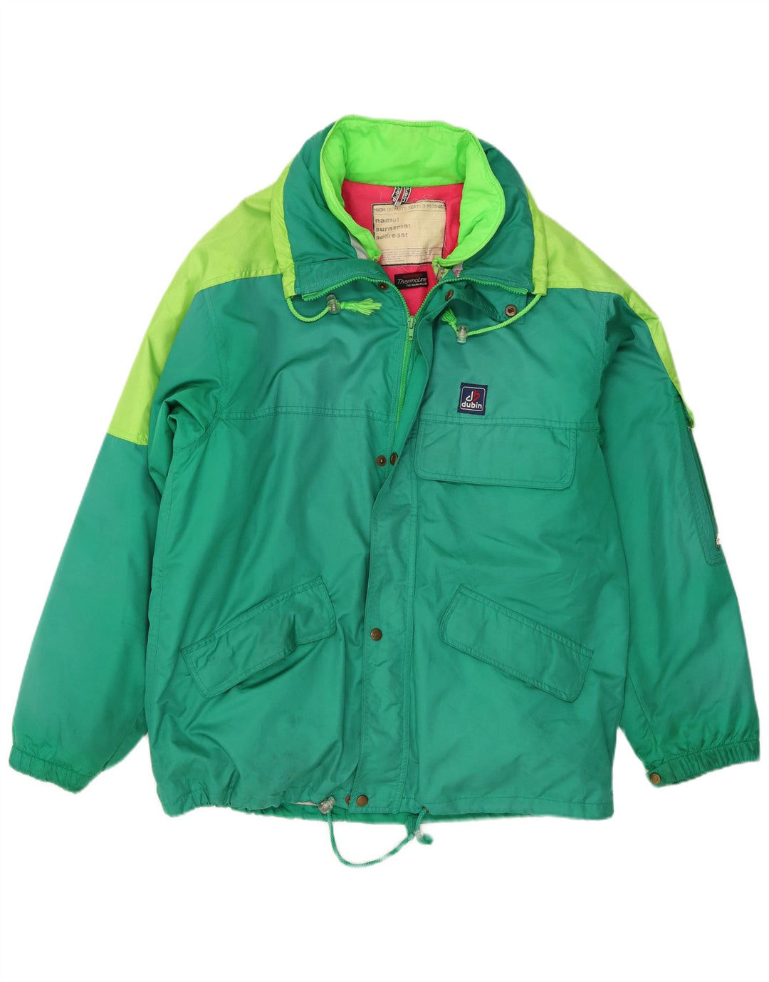 Dubin Herre Skijakke IT 50 Stor Grøn Colourblock Polyester