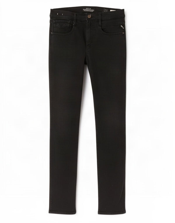 Replay Dame Anbass Slim Jeans W33 L32 Sort Bomuld