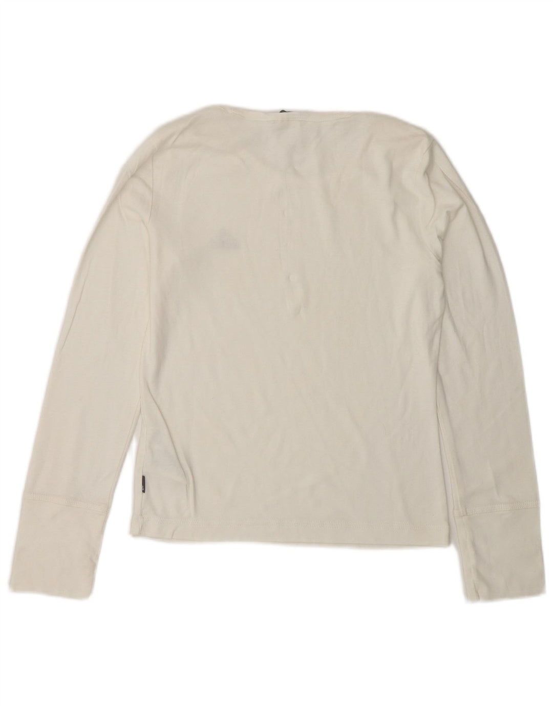 ADIDAS Dametop Langærmet UK 10 Small White Bomuld