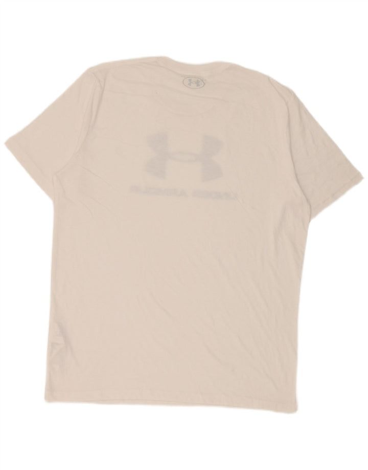 Under Armour Herre grafisk T-shirt Top Stor hvid bomuld