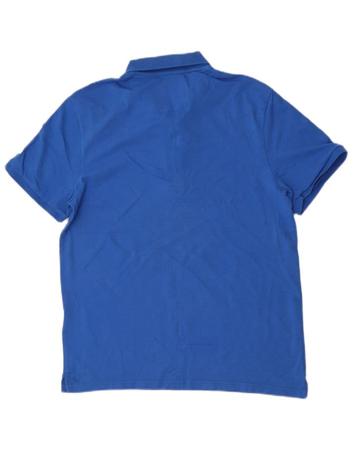 Lyle & Scott herre poloshirt XL blå bomuld